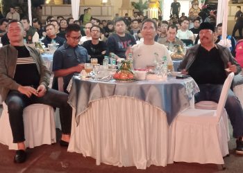 Kapolda Jambi bersama Danrem Gapu, Kajati Jambi dan Kepala BNN Provinsi Jambi. (Foto : Rolan - sinarjambi.com)