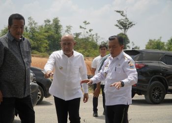 Gubernur Al Haris Tinjau Lokasi Pembangunan Sekolah Rakyat dan Lokasi Pembangunan BTN Bungo Green City. (Foto : ist)