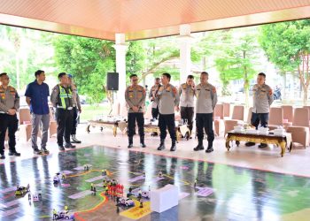 Polda Jambi Matangkan Pengamanan Presisi Merdeka Run 2026 Melalui Tactical Floor Game. (Foto : ist)