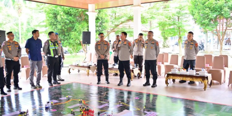 Polda Jambi Matangkan Pengamanan Presisi Merdeka Run 2026 Melalui Tactical Floor Game. (Foto : ist)