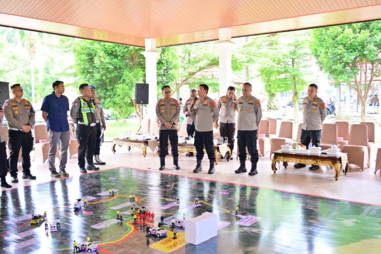 Polda Jambi Matangkan Pengamanan Presisi Merdeka Run 2026 Melalui Tactical Floor Game. (Foto : ist)