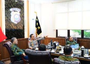 Kapolda Jambi Terima Silaturahmi Kepala Pengadilan Tinggi Jambi,  Perkuat Sinergi Antar Lembaga Penegak Hukum. (Foto : ist)