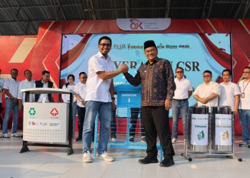 Otoritas Jasa Keuangan (OJK) Provinsi Jambi bersama industri perbankan dan asosiasi perbankan menyelenggarakan Peringatan Hari Indonesia Menabung di Banjuran Budayo Jambi. (Foto : ist)