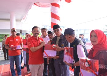 Wakapolda Jambi ikuti  Pemasangan 1.000 Bendera Merah Putih Sambut HUT ke-81 Kemerdekaan RI. (Foto : ist)
