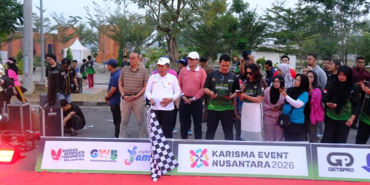 500 Peserta Meriahkan Fun Run HUT RI ke-81, Wagub Sani: Jalan Sehat Wujudkan Jambi Maju dan Kompak. (Foto : ist)