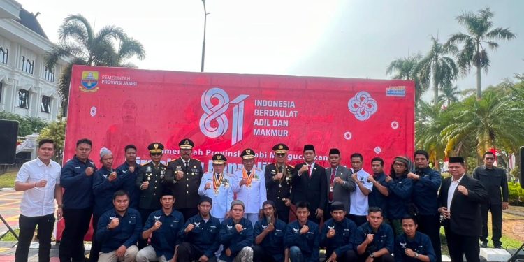 Densus 88 Libatkan Eks Napiter dalam Upacara HUT ke-81 RI di Jambi, Perkuat Wawasan Kebangsaan dan Toleransi. (Foto : ist)