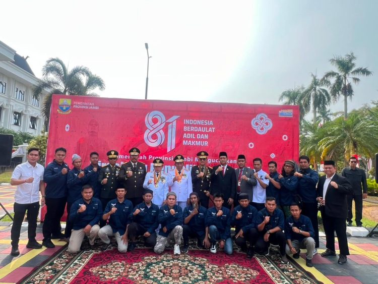 Densus 88 Libatkan Eks Napiter dalam Upacara HUT ke-81 RI di Jambi, Perkuat Wawasan Kebangsaan dan Toleransi. (Foto : ist)