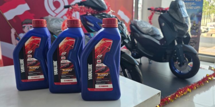 Yamalube Turbo Matic, Oli Full Synthetic Premium untuk Performa Maksimal Motor Matic Yamaha di Jambi. (Foto : ist)