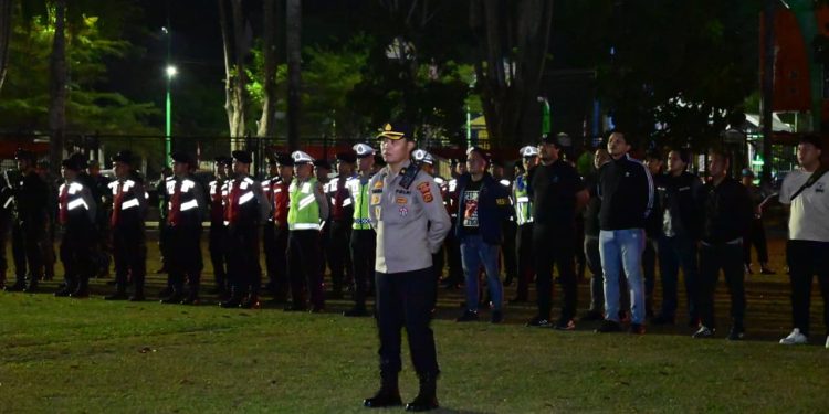 Polda Jambi Perkuat Pengamanan Malam Minggu, 250 Personel Diterjunkan Antisipasi Balap Liar. (Foto : ist)