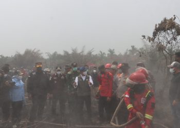Menteri Kehutanan Tinjau Penanganan Karhutla di Tanjab Timur, Kapolda Jambi Tekankan Sinergi, Pencegahan dan Penegakan Hukum. (Foto : ist)