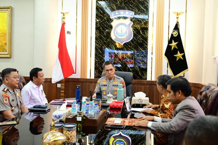 Kapolda Jambi Terima Audiensi Pengurus Terpilih BAMAG LKK Indonesia Provinsi Jambi, Bahas Persiapan Pelantikan. (Foto : ist)