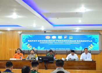 Rakor Penanganan Karhutla Tanjab Barat, Wakapolda Jambi Perkuat Sinergi dan Kesiapsiagaan Lintas Sektor. (Foto : ist)