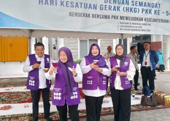Rabu Berkah TP Posyandu Jambi Bersama PUTR, Hesti Haris Ajak Masyarakat Waspada Musim Kemarau. (Foto : ist)