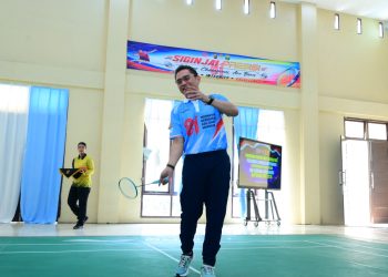 Kapolda Jambi Resmikan Lapangan Bulutangkis Siginjai Presisi dan Buka Turnamen Kapolda Cup 2026. (Foto : ist)