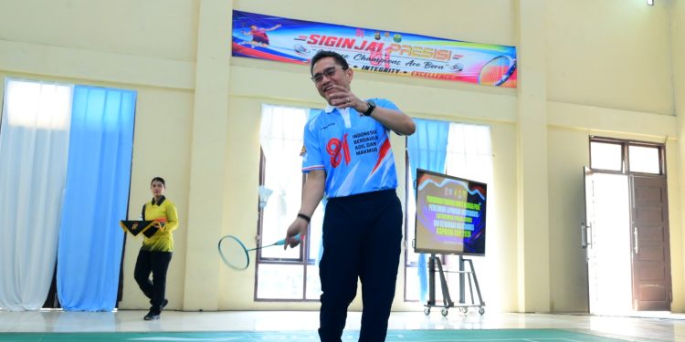Kapolda Jambi Resmikan Lapangan Bulutangkis Siginjai Presisi dan Buka Turnamen Kapolda Cup 2026. (Foto : ist)