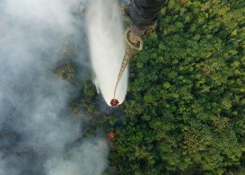 Polda Jambi Intensifkan Patroli Udara dan Water Bombing Tangani Karhutla. (Foto : ist)