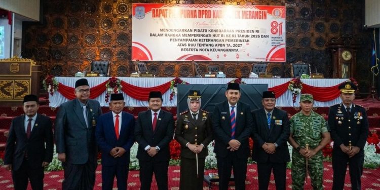Pemkab Merangin Ikuti Pidato Kenegaraan HUT ke-81 RI, Presiden Beberkan Swasembada Pangan hingga Hemat Devisa Rp170 T. (Foto : ist)