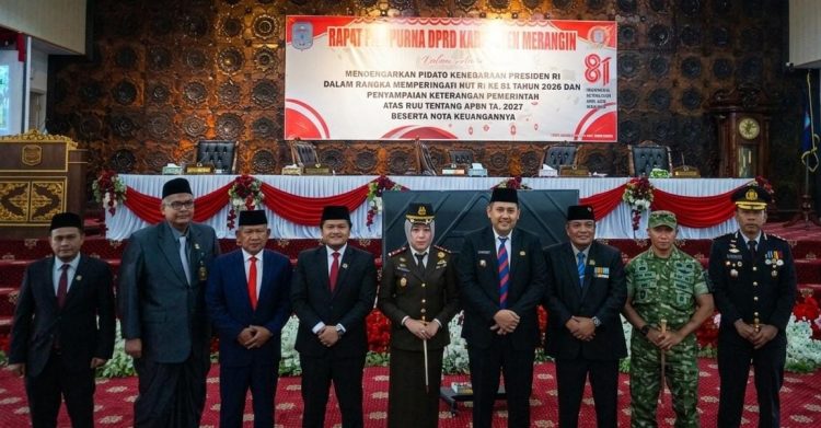 Pemkab Merangin Ikuti Pidato Kenegaraan HUT ke-81 RI, Presiden Beberkan Swasembada Pangan hingga Hemat Devisa Rp170 T. (Foto : ist)