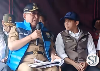 Wagub Abdullah Sani paparkan kondisi karhutla kepada Menhut RI. (Foto : ist)