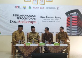 Wagub Sani: Pemprov Jambi Dukung Penuh Program KPK RI, 10 Desa Diajukan Jadi Percontohan, Termasuk Desa Sumber Agung Tebo. (Foto : ist)