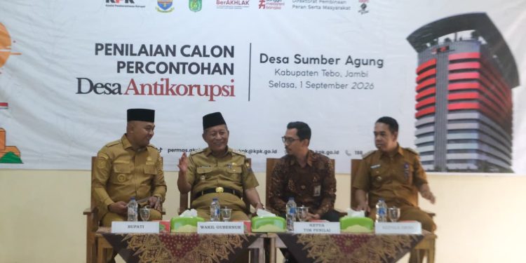 Wagub Sani: Pemprov Jambi Dukung Penuh Program KPK RI, 10 Desa Diajukan Jadi Percontohan, Termasuk Desa Sumber Agung Tebo. (Foto : ist)