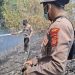 Polres Tebo Bersama TNI dan Instansi Terkait Tangani Karhutla di Sejumlah Wilayah. (Foto : ist)