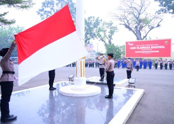 Polda Jambi Peringati Haornas ke-43, Wakapolda Ajak Personel Jadikan Olahraga sebagai Bagian dari Gaya Hidup. (Foto : ist)