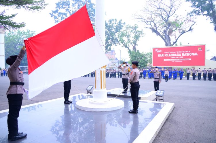 Polda Jambi Peringati Haornas ke-43, Wakapolda Ajak Personel Jadikan Olahraga sebagai Bagian dari Gaya Hidup. (Foto : ist)