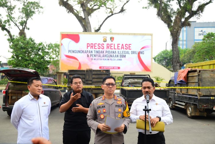Polda Jambi Ungkap Penertiban 22.800 Liter Minyak dan BBM. (Foto : ist)