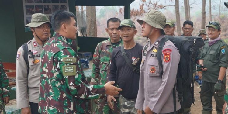 Pangkogabwilhan I Tinjau Lokasi Langsung Ke Tahura Batanghari, Tekankan Sinergi dan Penanganan Cepat. (Foto : ist)