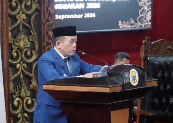 Gubernur Al Haris Sampaikan Tanggapan Pemerintah atas Pandangan Umum Fraksi terhadap Rancangan Perubahan APBD Provinsi Jambi TA 2026. (Foto : ist)