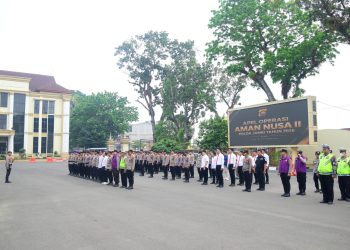 Apel Aman Nusa II 2026, Polda Jambi Perkuat Kesiapsiagaan Penanggulangan Karhutla. (Foto : ist)