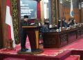 Gubernur Al Haris Hadiri Rapat Paripurna DPRD Penyampaian Laporan Banggar dan Penandatanganan Nota Kesepakatan Ranperda Perubahan APBD 2026. (Foto : ist)