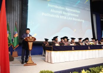 Hadiri Wisuda XLIV Poltek STIA LAN Bandung, Al Haris: Alumni Harus Memberikan yang Terbaik untuk Bangsa. (Foto : ist)