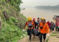 Tim SAR gabungan temukan korban tenggelam di sungai batanghari Tebo dalam kondisi meninggal dunia. (Foto : ist)