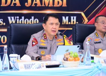 Kapolda Jambi Sampaikan Commander Wish, Tekankan Pelayanan Publik dan Penegakan Hukum Berkeadilan. (Foto : ist)