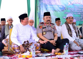Wakapolda Jambi Hadiri Haul Akbar Syekh Abdul Qodir Al Jailani dan Harlah Majelis Al-Hidayah ke-7. (Foto : ist)