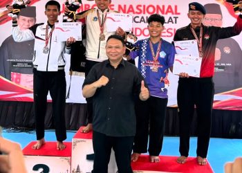 Personel Brimob Polda Jambi Ukir Prestasi di Kejurnas Pencak Silat Satria Muda Indonesia. (Foto : ist)