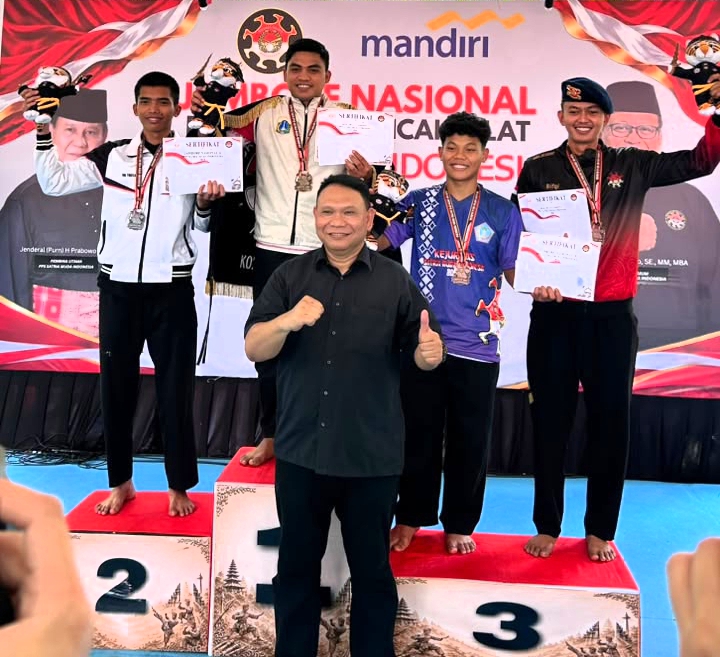 Personel Brimob Polda Jambi Ukir Prestasi di Kejurnas Pencak Silat Satria Muda Indonesia. (Foto : ist)