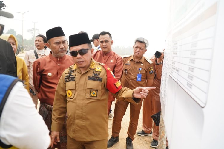 Gubernur Al Haris Tinjau Pembangunan Sekolah Rakyat Tahap III.B di Bungo, 7,6 Hektar untuk 2.520 Anak Kurang Mampu. (Foto : ist)
