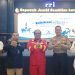 Dari kanan, Pimred sinarjambi.com Rolanda Hasibuan, Dirpamobvit Polda Jambi Kombes Pol Bachtiar Alfonso, Kepala Departemen Formalitas dan Komunikasi SKK Migas Sumbagsel Syafei Syafri, Kepala Stasiun RRI Jambi Dadan Sutaryana dan Vicky Tri Laksono selaku Analis Departemen Operasi SKK Migas Sumbagsel. (Foto : Ocha - sinarjambi.com)