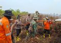 Wakapolda Jambi Pantau Penanganan Karhutla, Patroli Udara Temukan Titik Api di Labuhan Pering dan TNB Sembilang. (Foto : ist)
