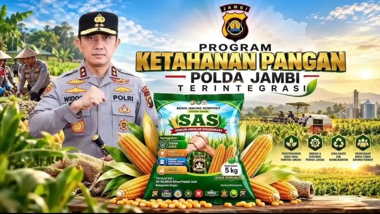 Polda Jambi Dorong Ketahanan Pangan melalui Benih Jagung SAS (Siginjai Andalan Swasembada) dan Inovasi Zero Waste. (Foto : ist)