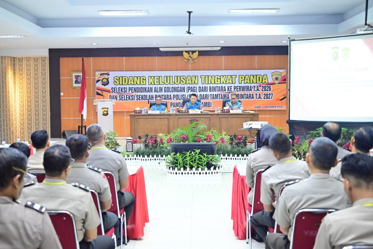 Kapolda Jambi Pimpin Sidang Kelulusan PAG 2026 dan SBP 2027, Tekankan Seleksi yang Profesional dan Berintegritas. (Foto : ist)