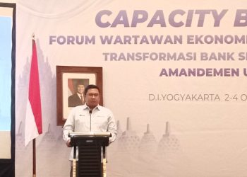Robby Fathir Nashry membuka acara di hotel Amelia Pursari, Yogyakarta . (Foto : Rolan - sinarjambi.com)